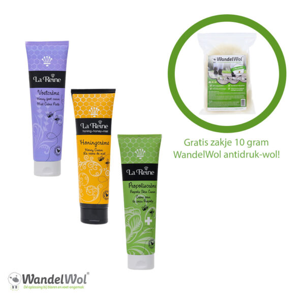 La Reine Honingcrème set - met gratis zakje WandelWol