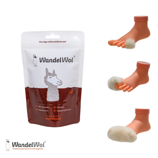 WandelWol antidruk-wol 20 gram lanoline-vrij - Afbeelding 2