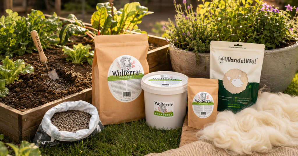 Wolkorrels in moestuin, plantenbak of gazon